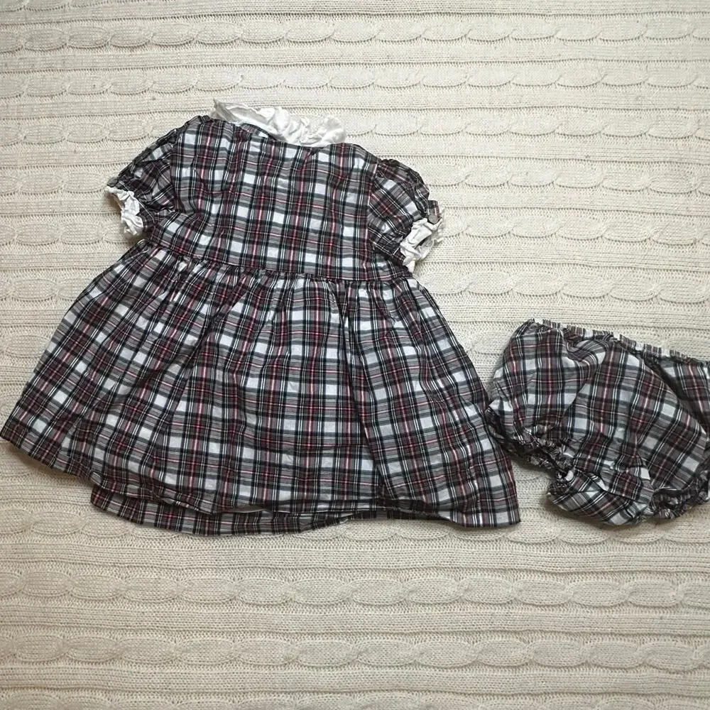 Ralph Lauren Plaid Wrap Dress sz 6 m